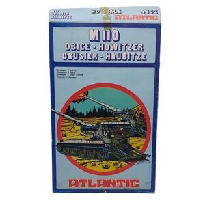 Atlantic #4602 Self Propelled Howitzer M110 HO Scale 1 Model Gray color